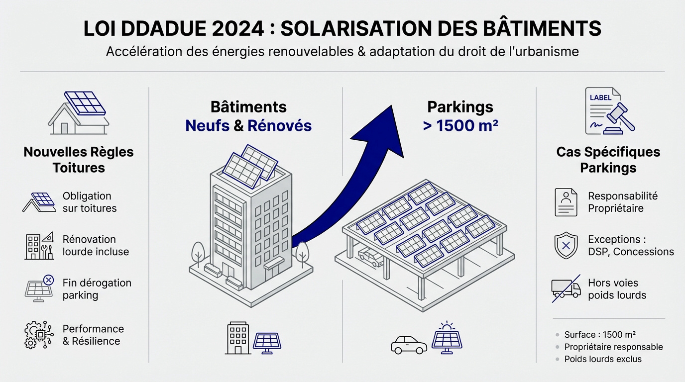 Installation de panneaux photovoltaïques sur le toit d'un bâtiment industriel moderne