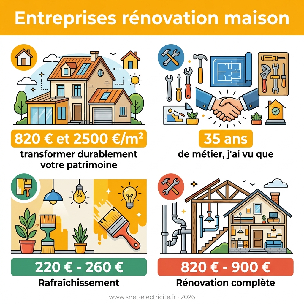 Infographie — entreprises rénovation maison