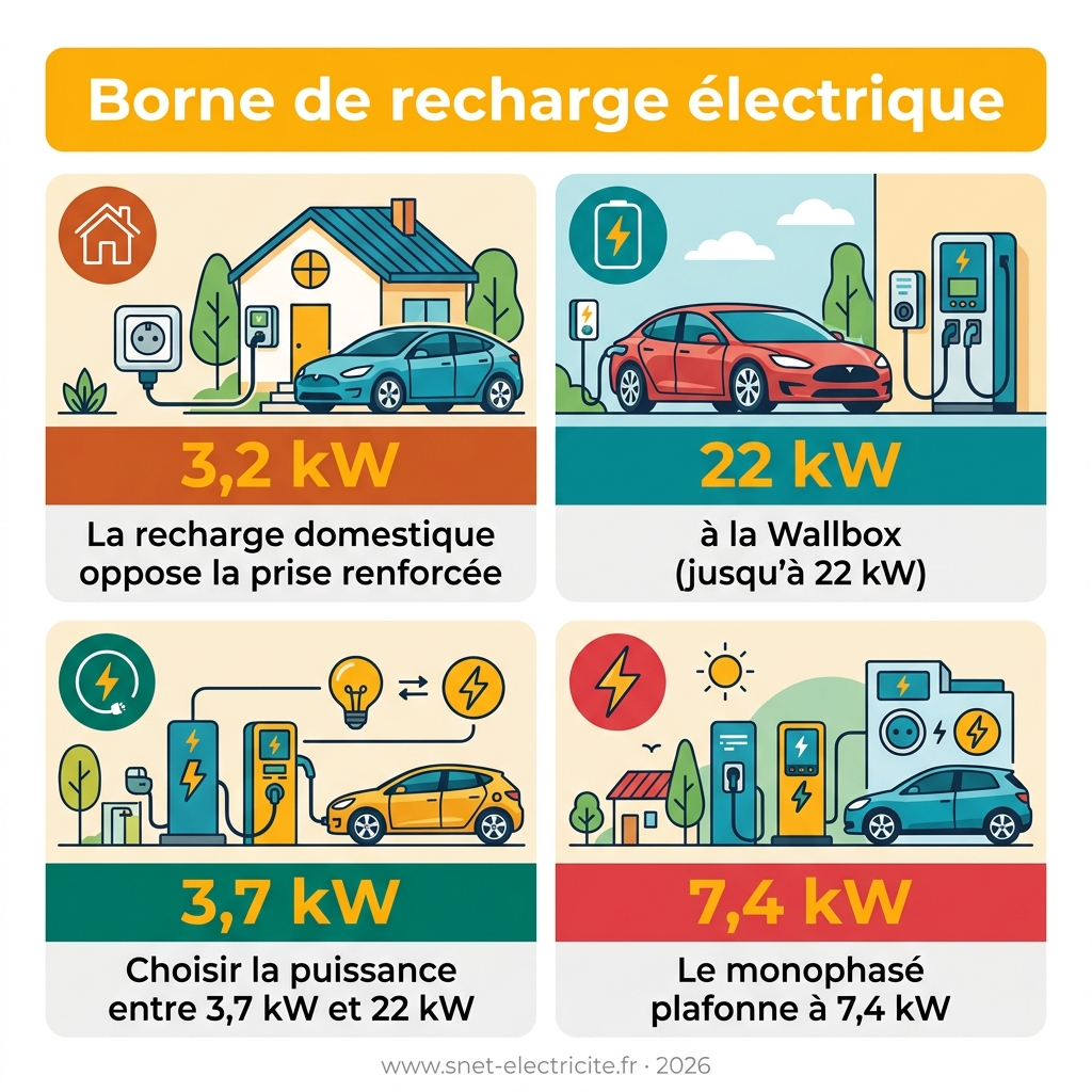 Infographie — borne de recharge électrique
